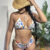 TRAJES DE BAÑOS ESTAMPADOS 🏝️ - flores azules