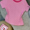TSHIRT RAYAS 🌷 - fucsia rayas finas