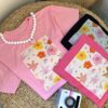OVERSIZE 🤩💖 - flores y abejas fucsia
